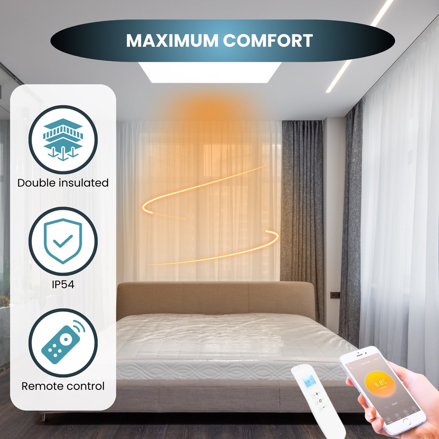 InfraPro Exclusive WiFi Serie Infraroodpanelen – Diverse Varianten