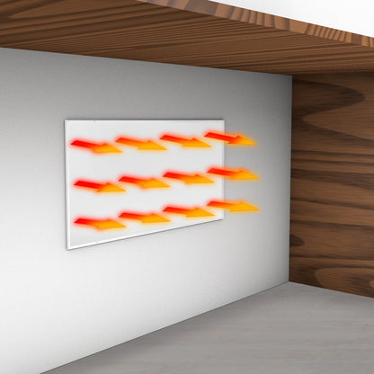 Infra Heating Fix+ Infraroodpaneel Vastschroevend (30 x 60 cm, 135W) – Compacte & Efficiënte Werkplekverwarming