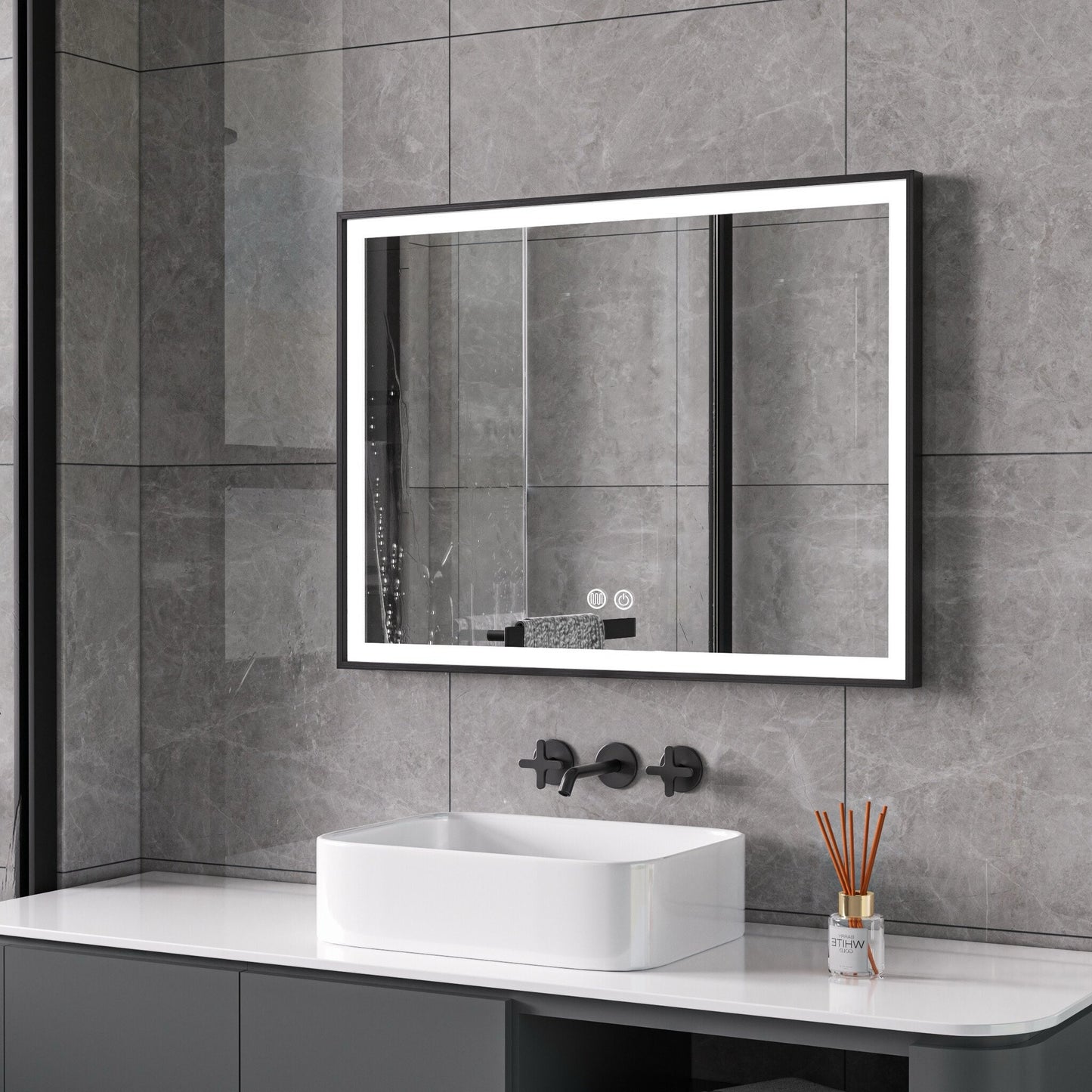 Infra Heating Lux+ LED Badkamerspiegel (60 x 80 cm)