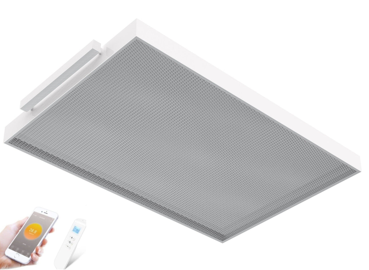 Premium Plafond Infraroodpaneel Prestige Serie 1200 Watt met WiFi